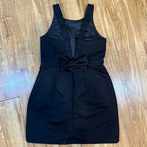 Kate Spade Black Bow Back Faille Sleeveless Sheath Mini Dress Size 14 - Picture 6 of 12